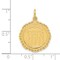 14K Gold Registered Nurse Disc Charm Pendant Jewelry 25mm x 20mm